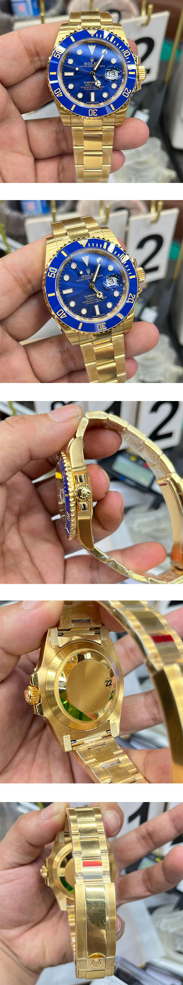 【GM工場】ロレックスコピー時計一番人気専門店 サブマリーナー 116618LB-0003 ブルー